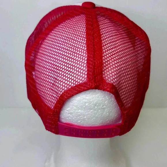 🍕”Pizza Planet” NWT Unisex Toy Story Mesh Trucker Hat-Snap Back-Red/White🌎 - Picture 8 of 9